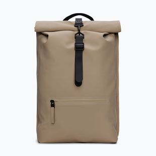 Mestský batoh Rains Rucksack Rolltop Beige
