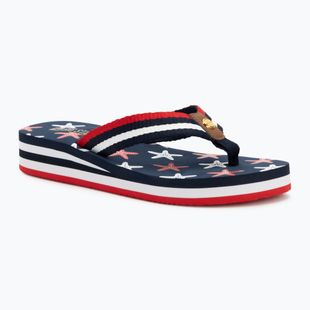 Dámske žabky BIG STAR RR274A127 navy blue / red