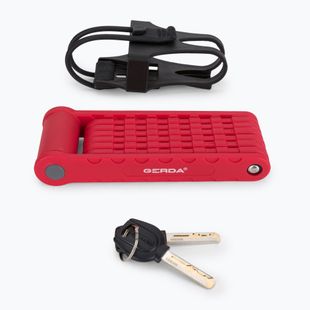 Zámok na bicykel Gerda Fold Lite 950V červený 0SF00095000.MXV2YP