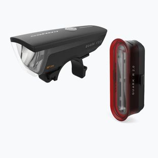 Sada bicyklových svetiel KROSS Quark Set 2.0 black
