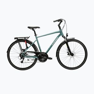 Pánsky trekingový bicykel KROSS Trans 3.0 green/silver/gloss