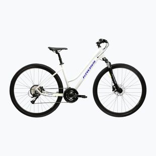 Dámsky crossový bicykel KROSS Evado 4.0 In grey/navy/gloss