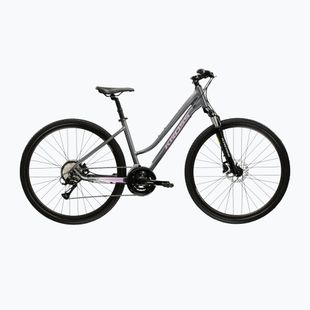 Dámsky crossový bicykel KROSS Evado 4.0 In grey/pink/gloss