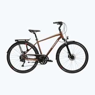 Trekingový bicykel KROSS Trans 5.0 brown/silver/gloss