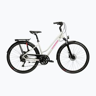 Dámsky trekingový bicykel KROSS Trans 5.0 In grey/pink/gloss