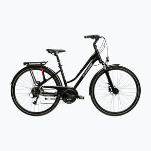 Dámsky trekingový bicykel KROSS Trans 4.0 In black/silver/gloss