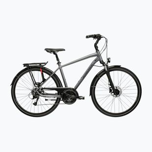 Pánsky trekingový bicykel KROSS Trans 4.0 grey/black/matte