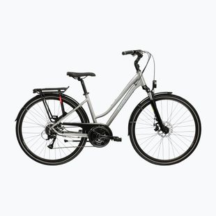 Dámsky trekingový bicykel KROSS Trans 3.0 In silver/gray/gloss