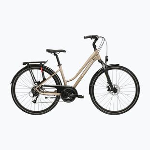 Dámsky trekingový bicykel KROSS Trans 3.0 In brown/silver/matte