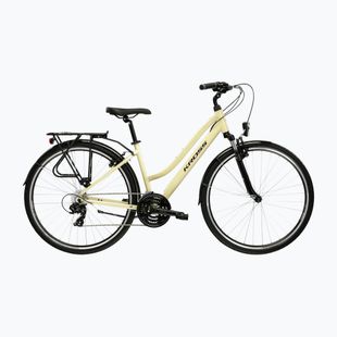 Dámsky trekingový bicykel KROSS Trans 1.0 In beige/purple/gloss