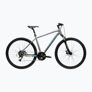 Krosový bicykel KROSS Evado 3.0 grey/teal/gloss