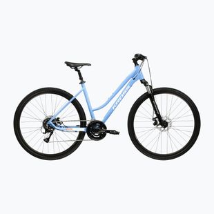 Dámsky krosový bicykel  KROSS Evado 3.0 In blue/white/gloss