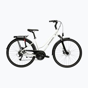 Dámsky trekingový bicykel KROSS Trans 3.0 In pearl/black/gloss