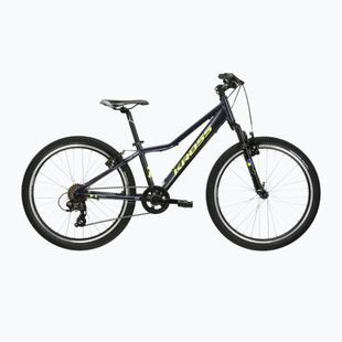 Detský bicykel KROSS Hexagon Jr 24 black/yellow/matte/glossy