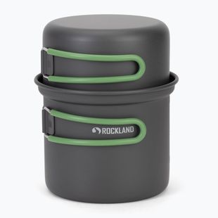 Súprava hrncov Rockland Travel Pro šedá/zelená