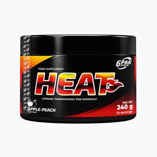Predtréningový 6PAK Heat 24g jablko-broskyňa PAK/248