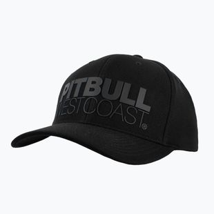 Pitbull Snapback Seascape čierna/červená čiapka s potlačou