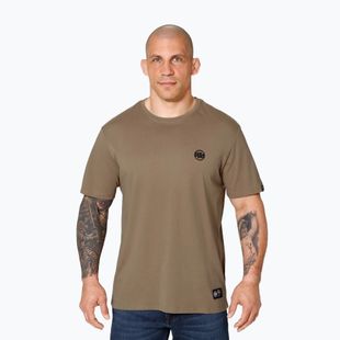 Pánske tričko Pitbull West Coast Small Logo coyote brown