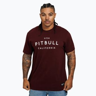 Pánske tričko  Pitbull West Coast Usa Cal burgundy