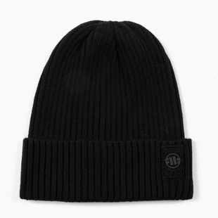 Zimná čiapka Pitbull Beanie Velcro Logo black