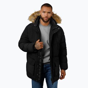 Pánska bunda Pitbull Forest Hooded Parka black