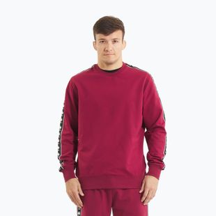 Pánska mikina Pitbull Tape Nugget Crewneck Sweatshirt burgundy