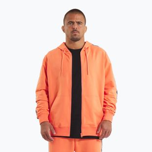 Pánska mikina Pitbull Tape Nugget Hooded Zip Sweatshirt bright salmon