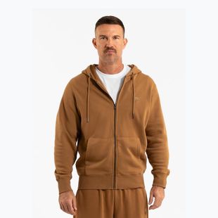 Pánska mikina Pitbull Lancaster 2 s kapucňou na zips honey yellow