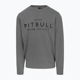 Pánska mikina Pitbull Mt Fuji Crewneck Sweatshirt washed grey