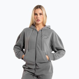 Dámska mikina Pitbull Manzanita Heart Hooded Zip Sweatshirt washed grey
