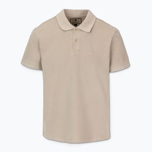 Pánske polo tričko Pitbull Washed Polo pale sand