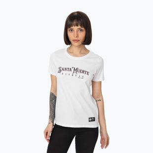 Pitbull Santa Muerte dámske tričko Rose white