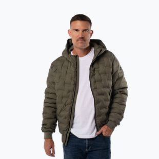Pánska zimná bunda Pitbull Fisk Quilted Hooded black