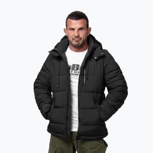 Pánska zimná bunda Pitbull Pepperwood Ribstop Padded Hooded black/green