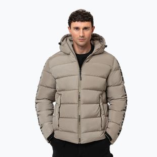 Pánska zimná bunda Pitbull Airway 4 Padded Hooded pale sand