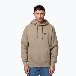 Pánska mikina Pitbull Small Logo Hooded pale sand