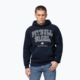 Pánska mikina Pitbull So Cal Hooded dark navy/red