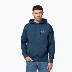 Pánska mikina Pitbull Sampson Hooded Sweatshirt petrol blue