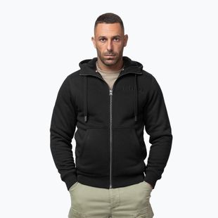 Pánska mikina Pitbull Ruffin Detroit Hooded Zip black/black