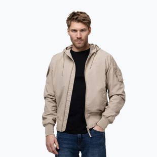 Pánska bunda Pitbull Hooper Hooded sand