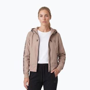 Dámska bunda Pitbull Aaricia Stripes Nylon Hooded dark sand