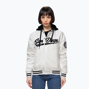 Dámska bunda Pitbull Angela San Diego Hooded Varsity off white