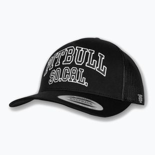 Pánska šiltovka Pitbull "SO.CAL." Retro Trucker black/black/white