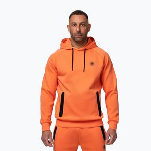 Pánska mikina Pitbull Dogwood Hooded Sweatshirt fluo orange