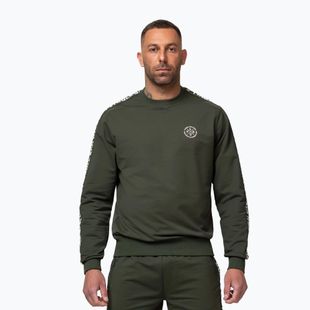 Pánska mikina Pitbull Tape Parker Crewneck old green