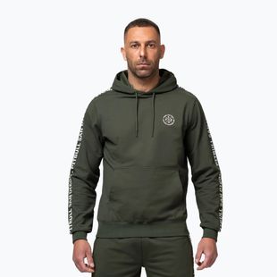 Pánska mikina Pitbull Tape Parker Hooded old green