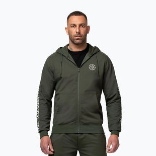 Pánska mikina Pitbull Tape Parker Hooded Zip old green