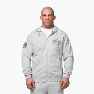 Pánska mikina Pitbull Badger Hooded Zip grey/melange