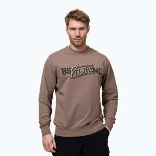 Pánska mikina Pitbull MC Crewneck Sweatshirt brown savana