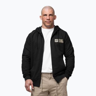 Pánska mikina Pitbull USA Hooded Zip black